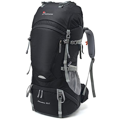 Mountaintop 65L Internal Frame Backpack Hiking Backpack with Rain Cover-5822III