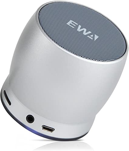 EWA Mini Bluetooth Speakers A150 Portable Speaker with HD Sound and Bass (Silver)