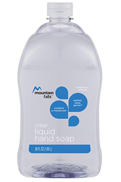 Mountain Falls Liquid Hand Soap Refill Bottle, Clear, 56 Fluid Ounce