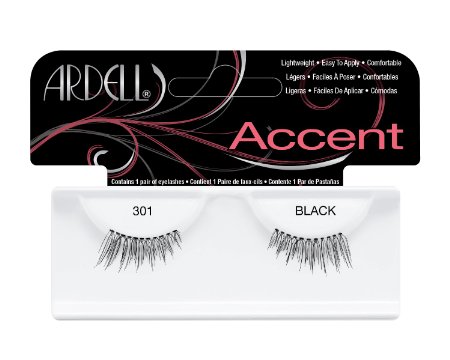 Ardell Lash Accents Pair Style 301, Black  (Pack of 4)