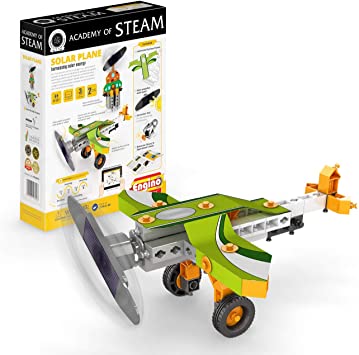 Engino - Academy of Steam Toys | Solar Plane: Harnessing Solar Energy - STEM Building Toy & Learning Activities & Experiments