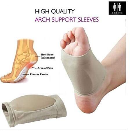 SKUDGEAR Foot Care Plantar Fasciitis Arch Support Sleeve Cushion Heel Spurs Neuromas Flat Feet Orthopedic Pad Foot Arch Orthotic Tool - Free Size - 1 Pair