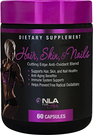 NLA For Her Hair, Skin, and Nails Dietary Supplement Capsules, 60 Count