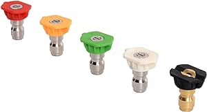 Greenworks 4500 PSI Universal Pressure Washer Spray Tip Attachments (5 Pack) 5202502