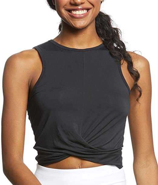 Sanutch Workout Yoga Sleeveless Crop Tops Cropped Athletic Running Tank Tops for Women