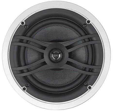 Yamaha NS IW560C 8" 2 Way In Ceiling Speaker System for Custom Installations (White)