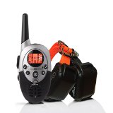 ObeDog 1100 Yards Ultra Dual Rechargeable and Full Waterproof Dog Training Collar with Amber LCD Remote - Vibration  Static Shock  Tone  Locate Training Stimulations for All Dogs