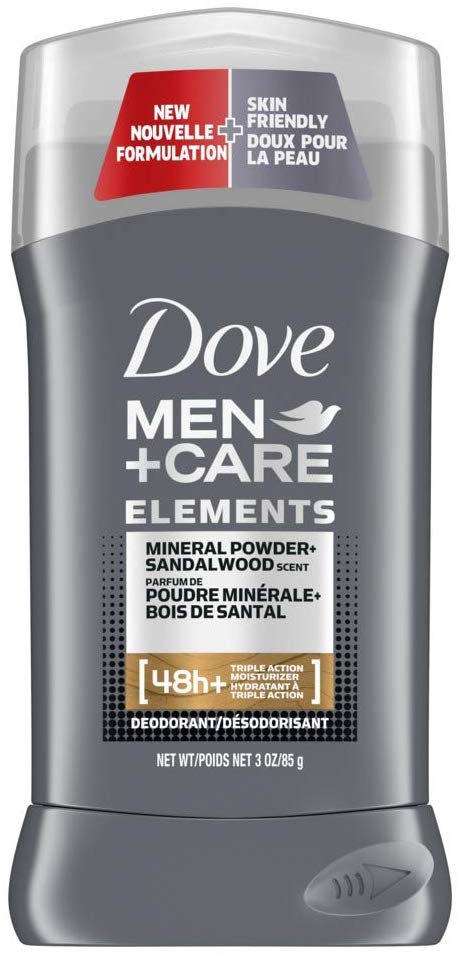 Dove Men Care Elements Deodorant Stick for skin strengthening Mineral Powder Sandalwood 48-hour protection 85 g