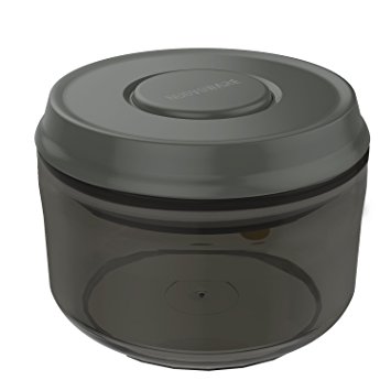 Nuovoware 0.52 Quart Round Pop Container / Airtight Food Storage Container with Pop-up Button, Coffee