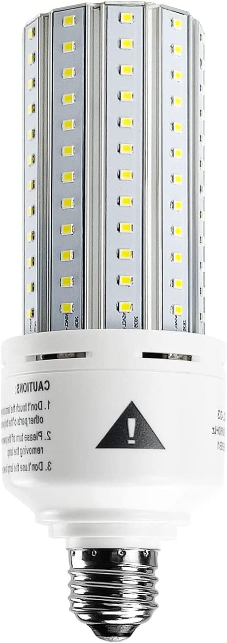 500W Equivalent LED Corn Light Bulb Super Bright 7500 Lumen 5000K Daylight White E26/E27 Medium Base for Indoor Outdoor Warehouse Garage Street Factory Backyard…