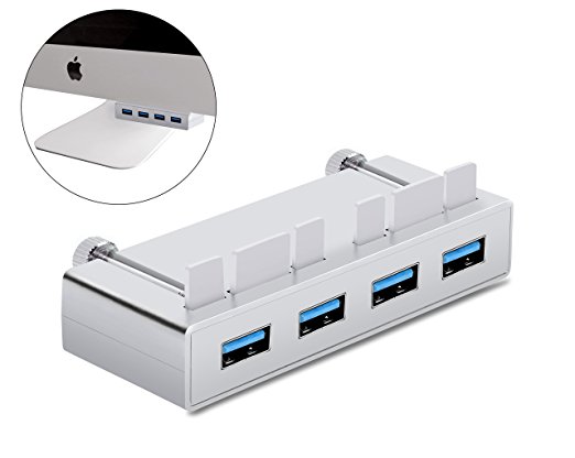 Alcey Premium USB 3.0 4-Port Hub with 2-Foot USB 3.0 Cable Exclusively For iMac Slim Unibody released November 2012 or later. (21 inch / 27 inch / 5K)