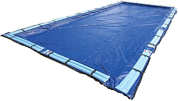 Blue Wave BWC954 Gold 15-Year 14-ft x 28-ft Rectangular In Ground Pool Winter Cover,Royal Blue