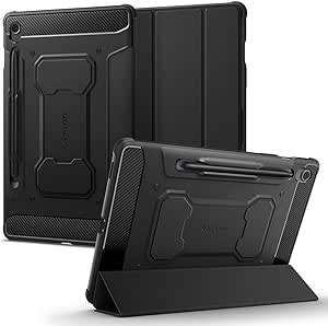 Spigen Cover Rugged Armor Pro Compatibile con Samsung Galaxy Tab S9 FE (2023) - Nero