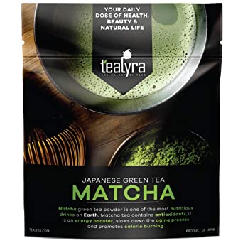 Tealyra - 8oz - Japanese Premium Matcha Green Tea Powder - Quality - Organic - Izu peninsula, Tokyo - Healthy Drink - 220g