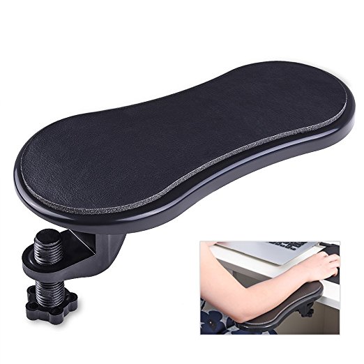 Uarter Computer Armrest Adjustable Arm Wrist Rest Support for Home and Office Black