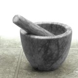 RSVP Gorgeous Grey Marble Mortar and Pestle