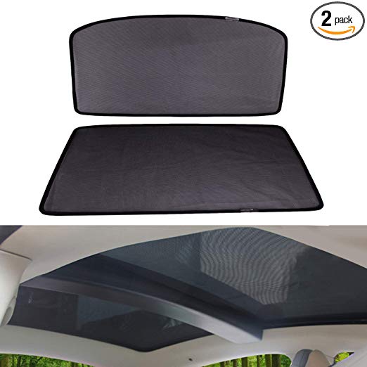 OMOTOR Sunshade Sunroof fit for Tesla Model S 2012-2018 Version (2 Pieces)