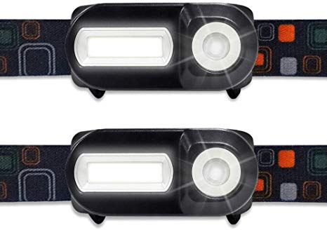 LED Headlamp Flashlight,Termea USB Rechargeable Ultra Bright LED Headlamp[2 PACK] -180 Lumens, 6 Lighting Modes, Adjustable Strap, Great For Running, Camping, Fishing,Hiking,Outdoor Adventure & More.