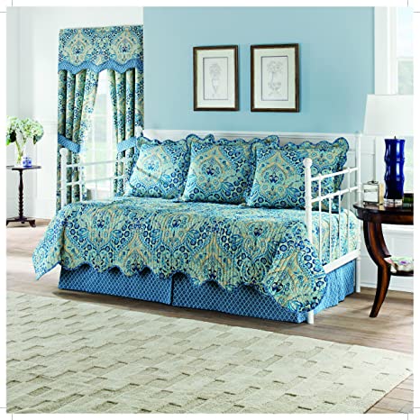 WAVERLY Moonlit Shadows Daybed Set, 105"x54", Lapis