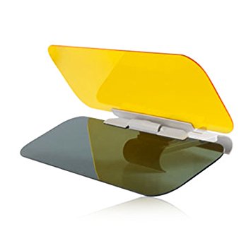 Togather® 2 in 1 HD Vision Car Sun Anti-UV Block Visor Protection Driving Anti-Dazzle Sunshade Mirror Goggles Shield Board Day and Night Anti-Glare Visor