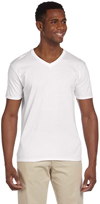 Gildan Men's SoftStyle V-Neck T-Shirt (Pack of 5)