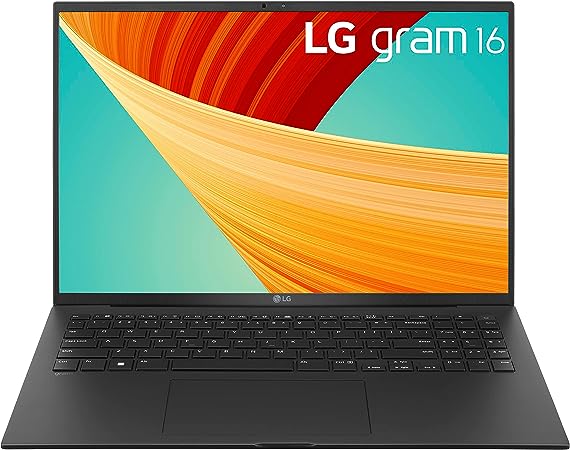 LG gram 16” Lightweight Laptop, Intel 13th Gen Core i7 Evo Platform, Windows 11 Home, NVIDIA RTX3050 4GB GPU, 32GB RAM, 2TB SSD, Black