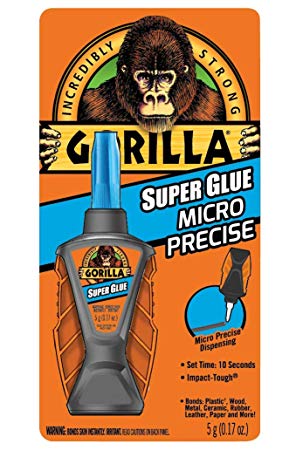 Gorilla 6770002 Micro Precise Super Glue 1 Pack Clear