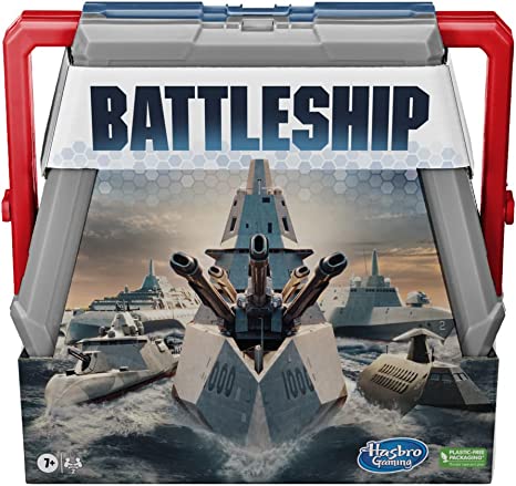 Hasbro Gaming Battleship Classic Board Game, Strategy Game for Kids Ages 7 and Up, Fun Kids Game for 2 Players, Multicolor