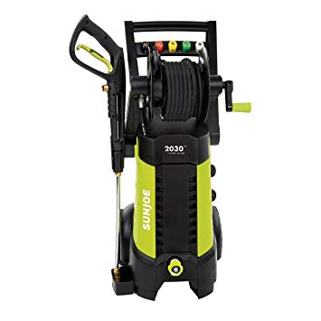 Sun Joe SPX3001 2030 PSI 1.76 GPM 14.5 AMP Electric Pressure Washer with Hose Reel, Green (Renewed)