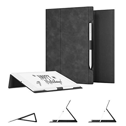 Ayotu Skin Touch Feeling Folding Case for Remarkable Paper Tablet 10.3",Premium PU Leather Lightweight Folding Stand Smart Cover with Pencil Holder for The Remarkable Paper Tablet