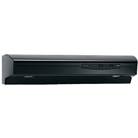 Broan QS130BL  220 CFM Under Cabinet Hood, 30-Inches, Black