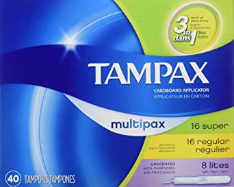 Tampax Multi-Pack Size 40s