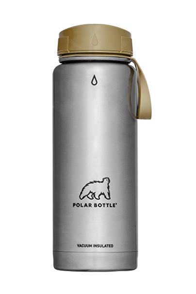 Polar Bottle Thermaluxe - Vacuum Insulated Stainless Steel Thermos Travel Mug, Stainless {21 oz.}