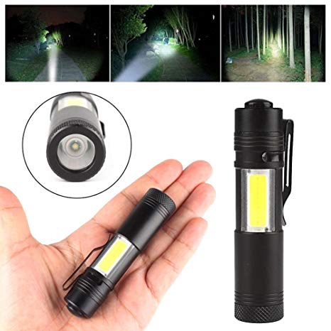 New Mini Keychain Pocket Torch USB Rechargeable LED Light Flashlight Lamp