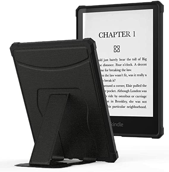 MoKo Case Fit with 6.8" Kindle Paperwhite (11th Generation-2021) and Kindle Paperwhite Signature Edition, Lightweight & Slim Scratch-Resistant Protective Case with Stow-Away Magnetic Stand, Black