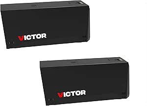 Victor M241BSR-2 Indoor Electronic Humane Rat and Mouse Trap - No Touch, No See Electric Rat and Mouse Trap - 2 Pack