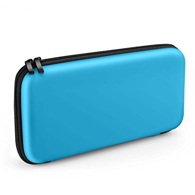 GameWill Carry Case Protective Storage Bag for Nintendo Switch, Carry Case Shell Pouch Scratches-proof & Dust-proof for Nintendo Switch Console & Accessories-Blue