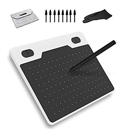 10moons T503 Small Digital Drawing Tablet for Kids Windows Graphic Tablet Compatible Android Device and Glove