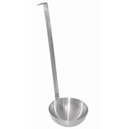 Ladle, 8-Ounce Commercial, Stainless Steel by The Cook's Connection