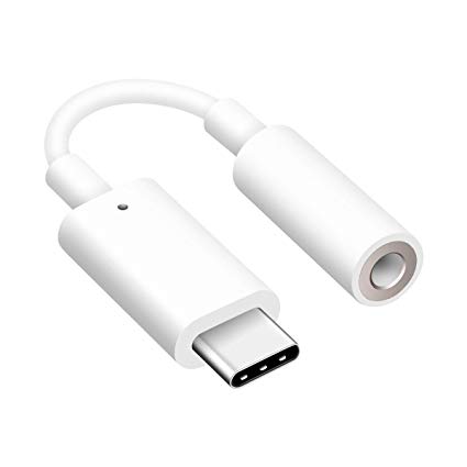 Tranesca USB Type C to 3.5mm Headphone Jack Adapter Compatible with Google Pixel 2/2 XL/ 3/3 XL, Nexus 6P, 2018 iPad Pro 11’’ 12.9’’ and More