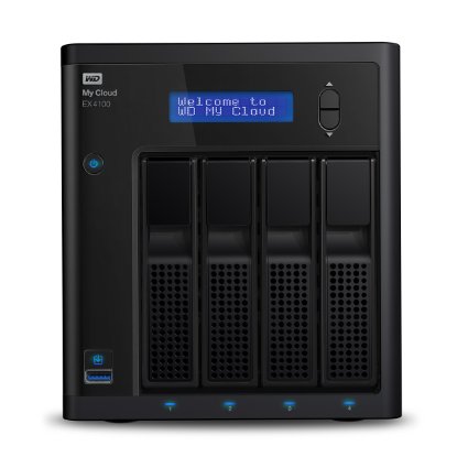 WD   My Cloud EX4100 Diskless Expert Series 4-Bay Network Attached Storage - NAS - WDBWZE0000NBK-NESN