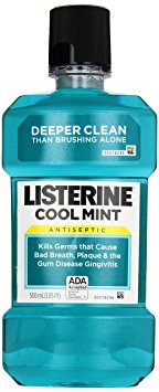 Listerine Antiseptic Mouthwash, Cool Mint, 500ml