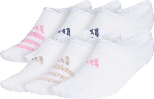 adidas womens Superlite 3.0 Super No Show Athletic Socks (6-pair) Ultra Low-profile With Targeted Cushion