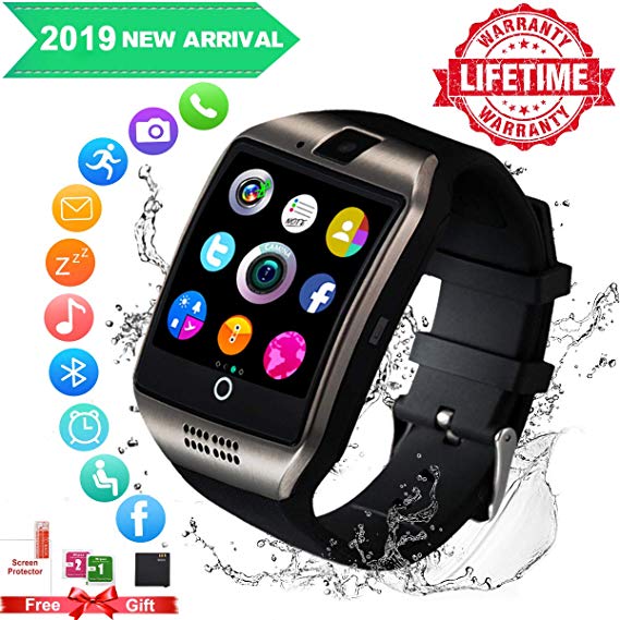 Smart Watch,Smartwatch for Android Phones, Smart Watches Touchscreen with Camera Bluetooth Watch Phone with SIM Card Slot Watch Cell Phone Compatible Android Samsung iOS Phone XS X 8 10 11 Men Women