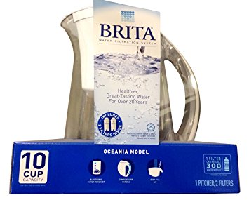 Brita Water Filtration System Kit: 1 Pitcher (Large Capacity) Plus 2 Fliters