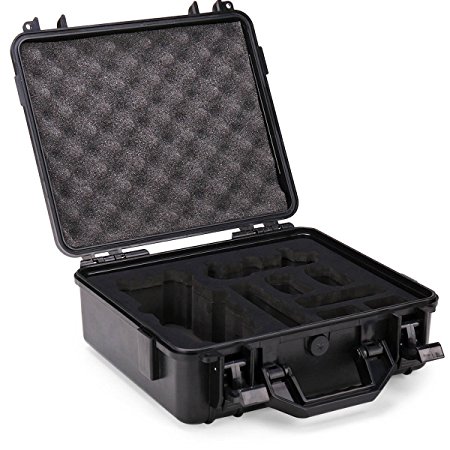 Water Proof Rugged Compact Storage Hard Case for DJI Mavic Pro, DJI Mavic PRO Platinum, and DJI Mavic PRO Alpine White   Fits Extra Accessories