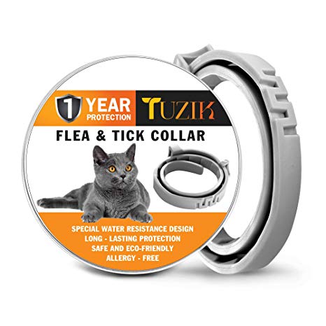 TUZIK Flea Collar for Dogs – 12 Months Flea and Tick Prevention [2020 Upgrade Version] – Dog Flea and Tick Treatment – Stable, Durable and Waterproof Flea and Tick Collar