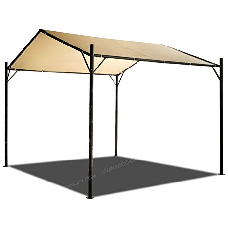 ABCCANOPY 10x10 Patio Garden Gazebo Style Outdoor Canopy Carport Garden Instant Shelter, Beige