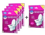 GoHygiene Travel Pack of 4 PACKS 40-COUNT  1 FREE PACK 10-COUNT  - Disposable Toilet Seat Covers - NEW