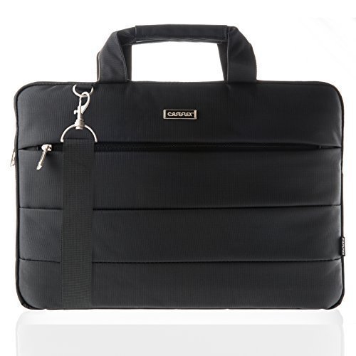 Caseflex Premium Protection 156 Laptop Shoulder Bag Carry Case in Black